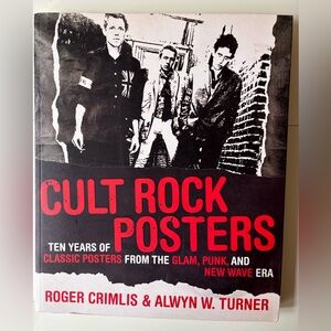 Cult Rock Posters Glam Punk New Wave Era Book by Roger Crimlis 2006